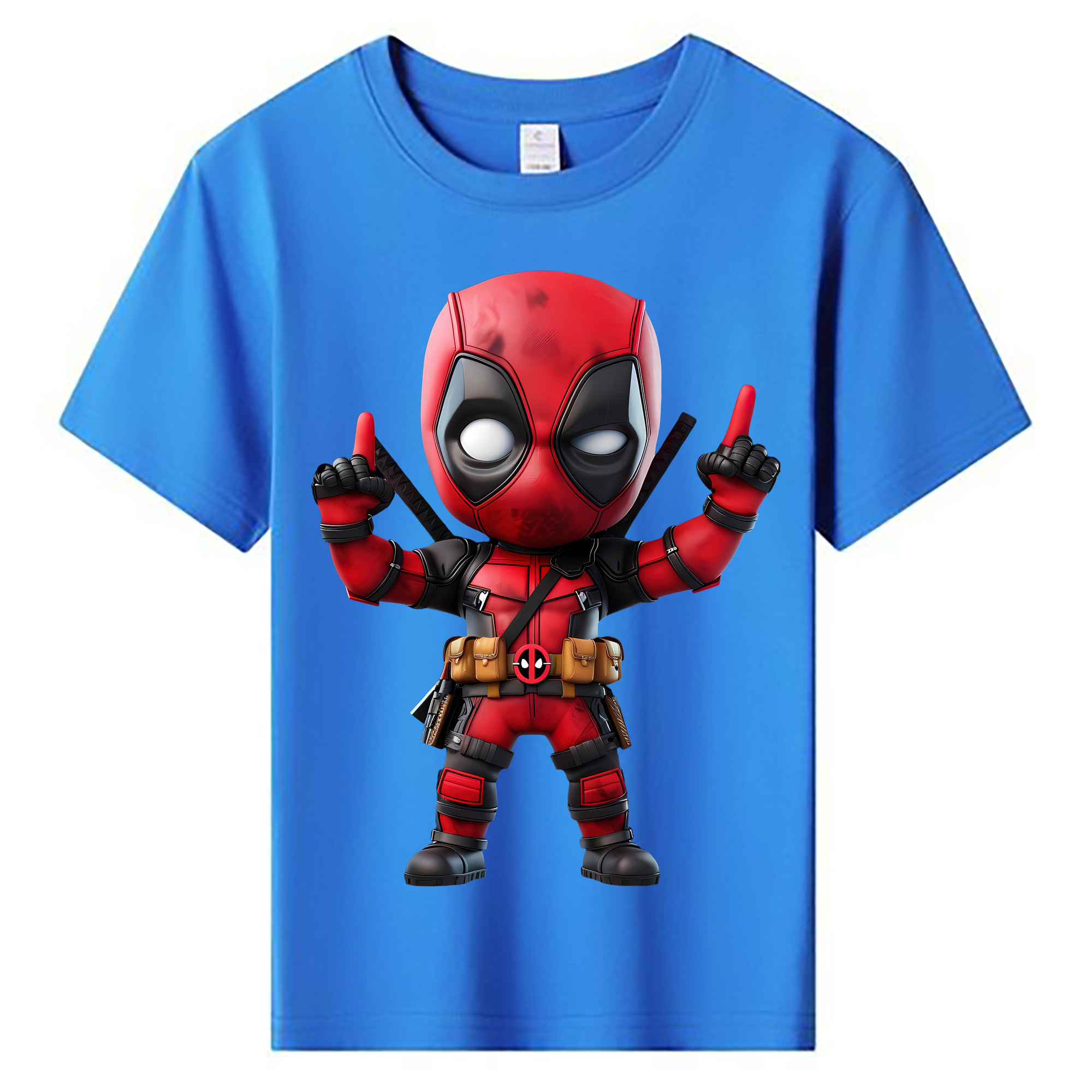 （画像用） Deadpool デッドプール 綿100％キッズTシャツ（フロントプリント）